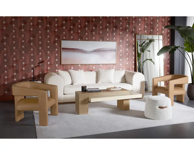SUNPAN HERRIOT COFFEE TABLE LIGHT BROWN 111370 port perry