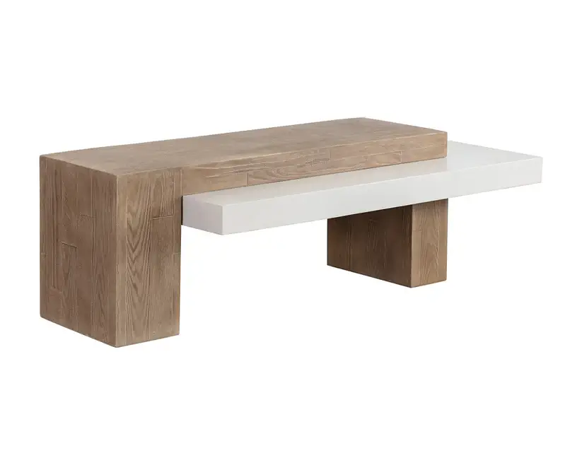 SUNPAN HERRIOT COFFEE TABLE LIGHT BROWN 111370 port perry