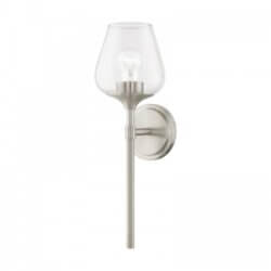 LIVEX LIGHTING WILLOW VANITY SCONCE BRUSHED NICKEL 17471-91 godridge