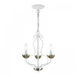 LIVEX LIGHTING KATARINA CHANDELIER ANTIQUE WHITE 42903-60 halifax