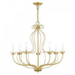 LIVEX LIGHTING KATARINA CHANDELIER SOFT GOLD 42907-33 mississauga