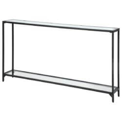 CONSOLE TABLE BLACK FINISH 60032w godridge