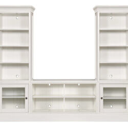 HAMMARY QUAD BOOKCASE CONSOLE WITH DISPLAY PIERS 267-401R peterborough