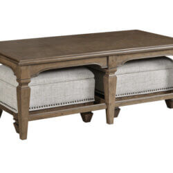 HAMMARY MARIBELLE NESTING COFFEE TABLE WITH 2 OTTOMANS 373-910R peterborough