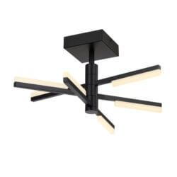ARTCRAFT STIX 6 LIGHT SEMI-FLUSH MOUNT AC7706BK fredericton