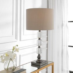 STACKED CRYSTAL TABLE LAMP 1-77062w perth