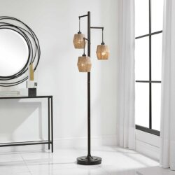 THREE LIGHT FLOOR LAMP 1-97062w burlington