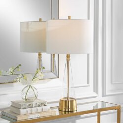 GLASS CONE TABLE LAMP 1-29062w edmonton