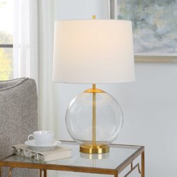 GLASS TABLE LAMP 1-70162w calgary