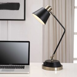 BLACK DESK LAMP 1-82162w niagara