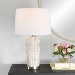 WOVEN RATTAN TABLE LAMP 1-92162w montreal