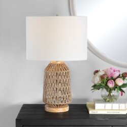 WOVEN TABLE LAMP 1-03162w king city