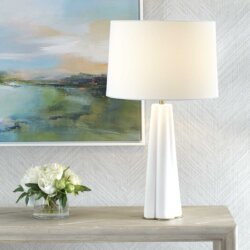 WHITE CERAMIC TABLE LAMP 1-43162w mississauga