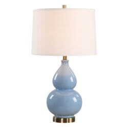 SERENE BLUE CERAMIC TABLE LAMP 1-55162w london