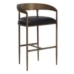SUNPAN ZANATTA BARSTOOL CHARCOAL BLACK 111001 woodbridge