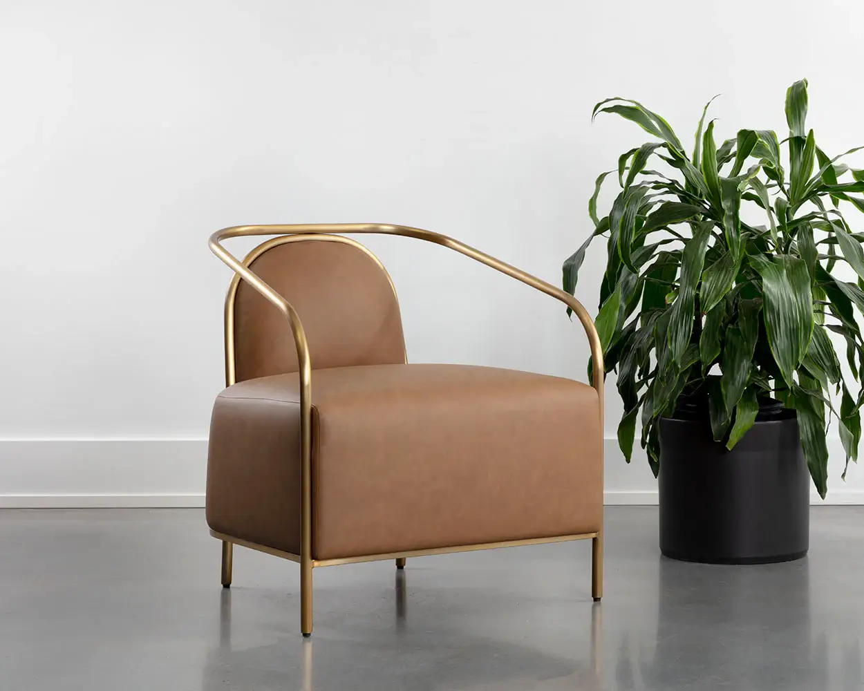 SUNPAN CICERO LOUNGE CHAIR COGNAC 111329 edmonton