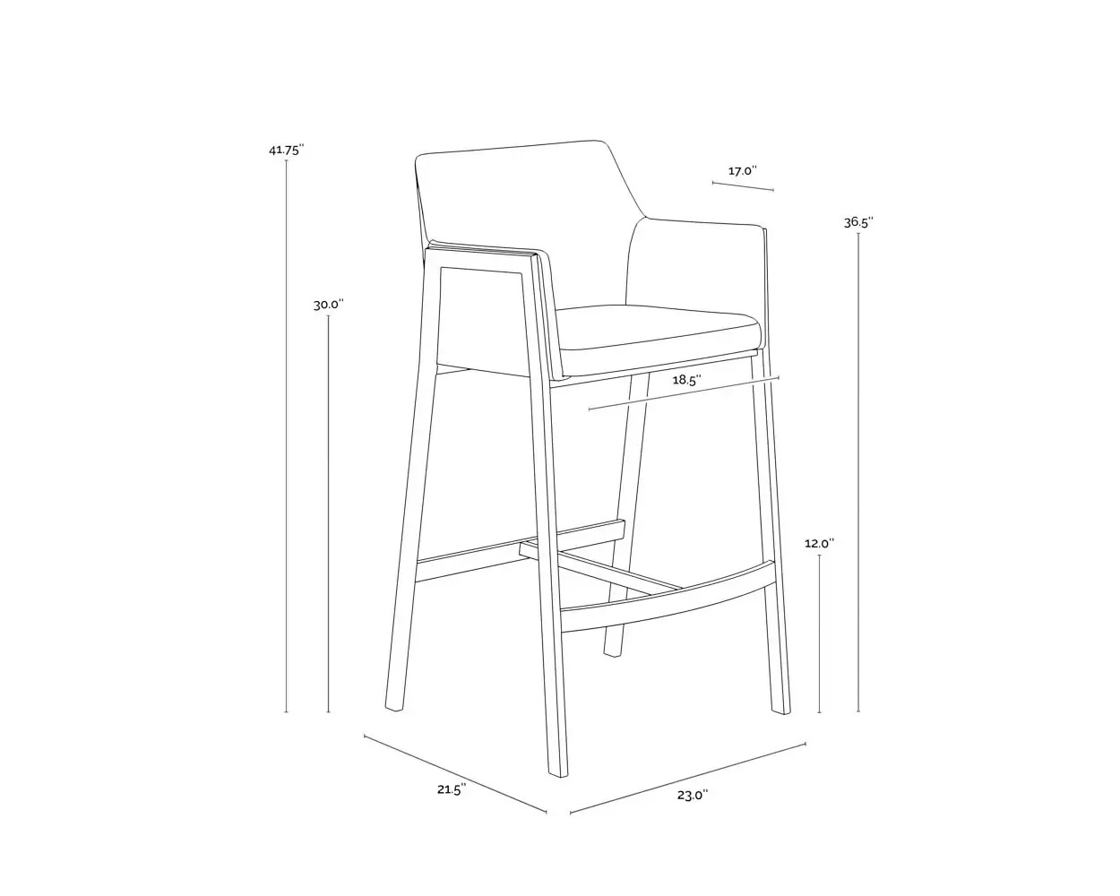 SUNPAN BERNADETTE BARSTOOL 111433 port elgin