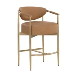 SUNPAN COUNTER STOOL MILIKEN COGNAC 112064 woodbridge