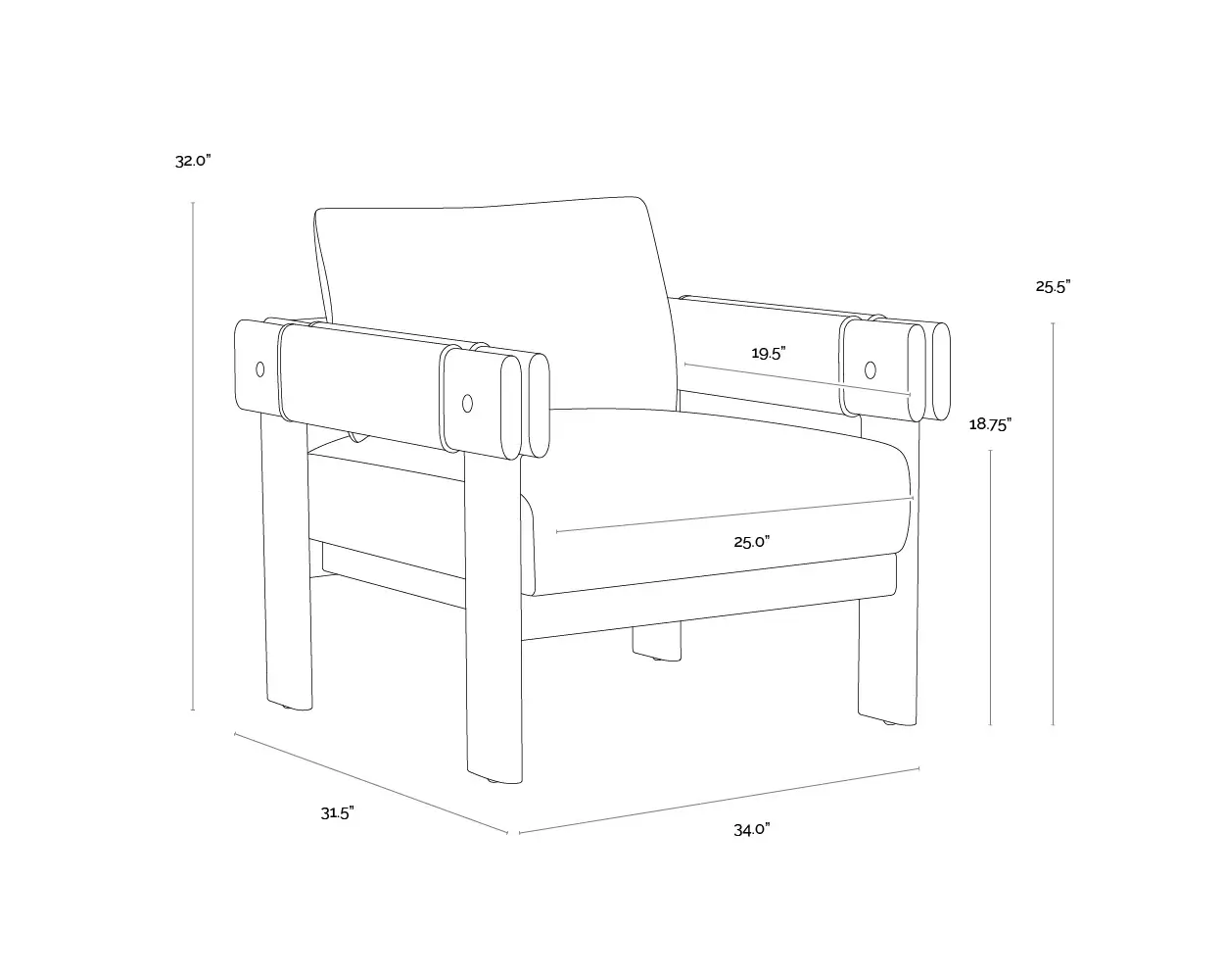 SUNPAN CARMICHAEL LOUNGE CHAIR 111650 toronto