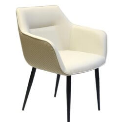 FURNISHINGS' MATE ADELE CHAIR ECRU WEAVE SET OF TWO DC 636 ottawa