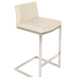 FURNISHINGS' MATE CEE COUNTER TAUPE STOOL SET OF TWO BS 019-TA godridge