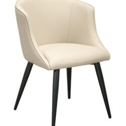 FURNISHINGS' MATE CELINE CHAIR ECRU SET OF TWO DC 405-ECR-MB montreal