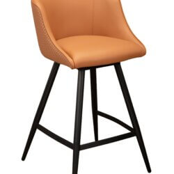 FURNISHINGS' MATE CELINE STOOL APRICOT SET OF TWO CS 6405-APR king city