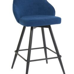 FURNISHINGS' MATE DAPHNE SWIVEL COUNTER STOOL COBALT SET OF TWO CS 6451-COB-MB aurora