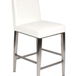 FURNISHINGS' MATE ERIKA COUNTER STOOL WHITE SET OF TWO CS 280-WH-SS