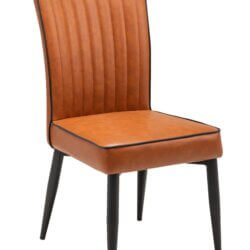 FURNISHINGS MATE GRETTA CHAIR COGNAC SET OF TWO DC 363-CN vancouver