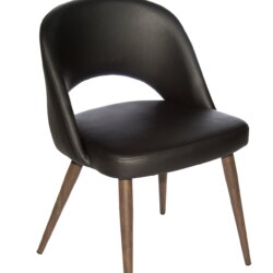 FURNISHINGS MATE HENRICK CHAIR BLACK SET OF TWO DC T11-BL-BW milton