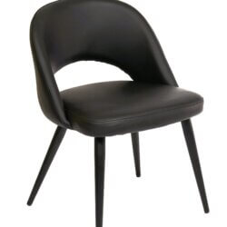 FURNISHINGS MATE HENRICK CHAIR BLACK SET OF TWO DC T11-BL-BM midland