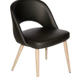 FURNISHINGS MATE HENRICK CHAIR BLACK SET OF TWO DC T11-BL-WO godridge