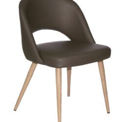 FURNISHINGS MATE HENRICK CHAIR GREY SET OF TWO DC T11-GR-WO montreal