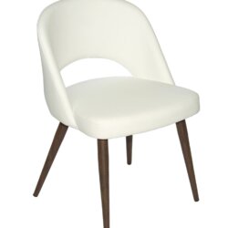 FURNISHINGS MATE HENRICK CHAIR WHITE SET OF TWO DC T11-WH-BW aurora