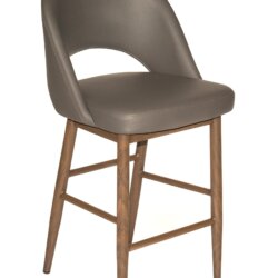 FURNISHINGS MATE HENRICK BAR STOOL GREY SET OF TWO BS T11-GR-BW