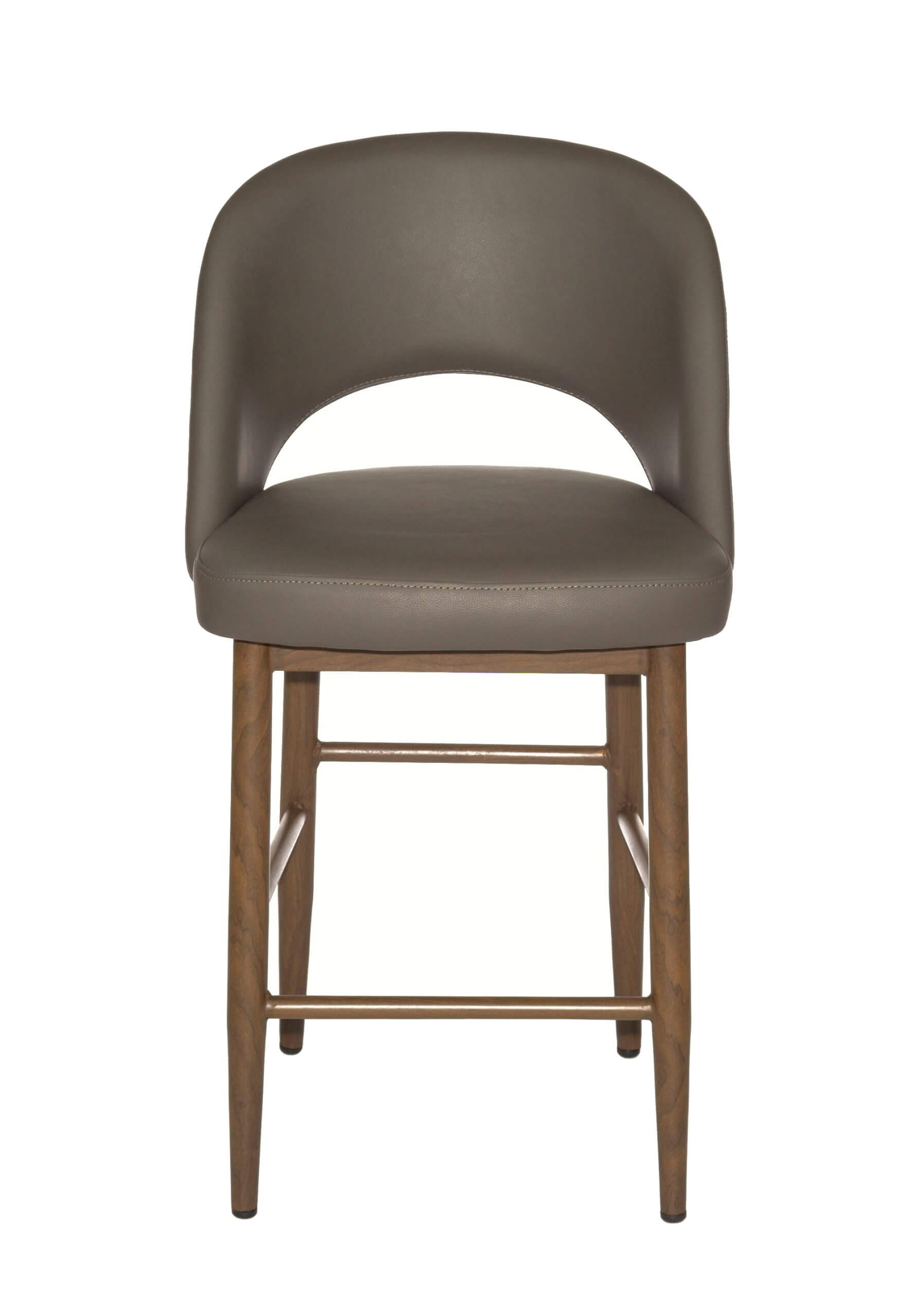 FURNISHINGS MATE HENRICK BAR STOOL GREY SET OF TWO BS T11-GR-BW - Image 3