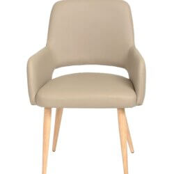 FURNISHINGS MATE ISAAC CHAIR TAUPE SET OF TWO DC T16-LT-WO uxbridge