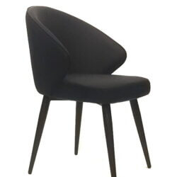 FURNISHINGS MATE JULIE CHAIR BLACK SET OF TWO DC 430-BL ottawa