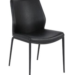 FURNISHINGS MATE KA CHAIR BLACK SET OF TWO DC 034-BL