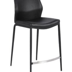 FURNISHINGS MATE KA COUNTER STOOL BLACK SET OF TWO CS 034-BL montreal