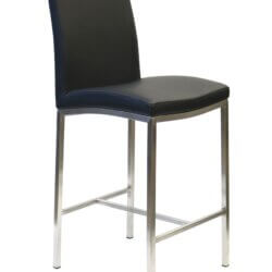 FURNISHINGS MATE ADAM COUNTER STOOL BLACK SET OF TWO BS 058-BL-SS quebec city