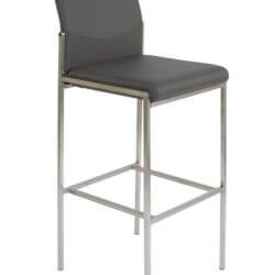 FURNISHINGS MATE ANGLE BAR STOOL GREY SET OF TWO BSA 030-GR-SS gatineau