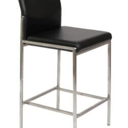 FURNISHINGS MATE ANGLE COUNTER STOOL BLACK SET OF TWO BS 030-BL-SS toronto