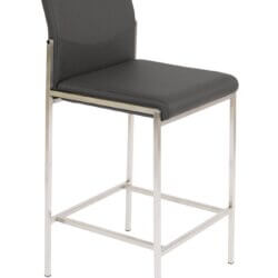 FURNISHINGS MATE ANGLE COUNTER STOOL GREY SET OF TWO BS 030-GR-SS ottawa