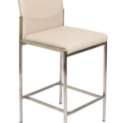 FURNISHINGS MATE ANGLE COUNTER STOOL TAUPE SET OF TWO BS 030-TA-SS montreal