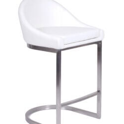 FURNISHINGS MATE ASHLEY COUNTER STOOL WHITE SET OF TWO CS 020-WH-SS peterborough