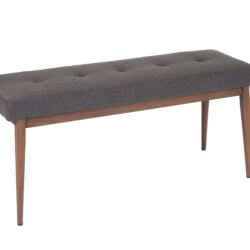 FURNISHINGS MATE CARRIE BENCH GRAPHITE E55-GP-BW montreal