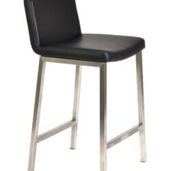 FURNISHINGS MATE COREY COUNTER STOOL BLACK SET OF TWO BS 213-BL-SS burlington