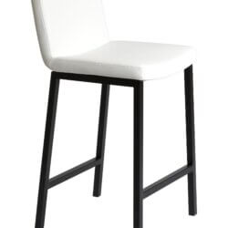 FURNISHINGS MATE COREY COUNTER STOOL WHITE SET OF TWO BS 213-WH-MB perth